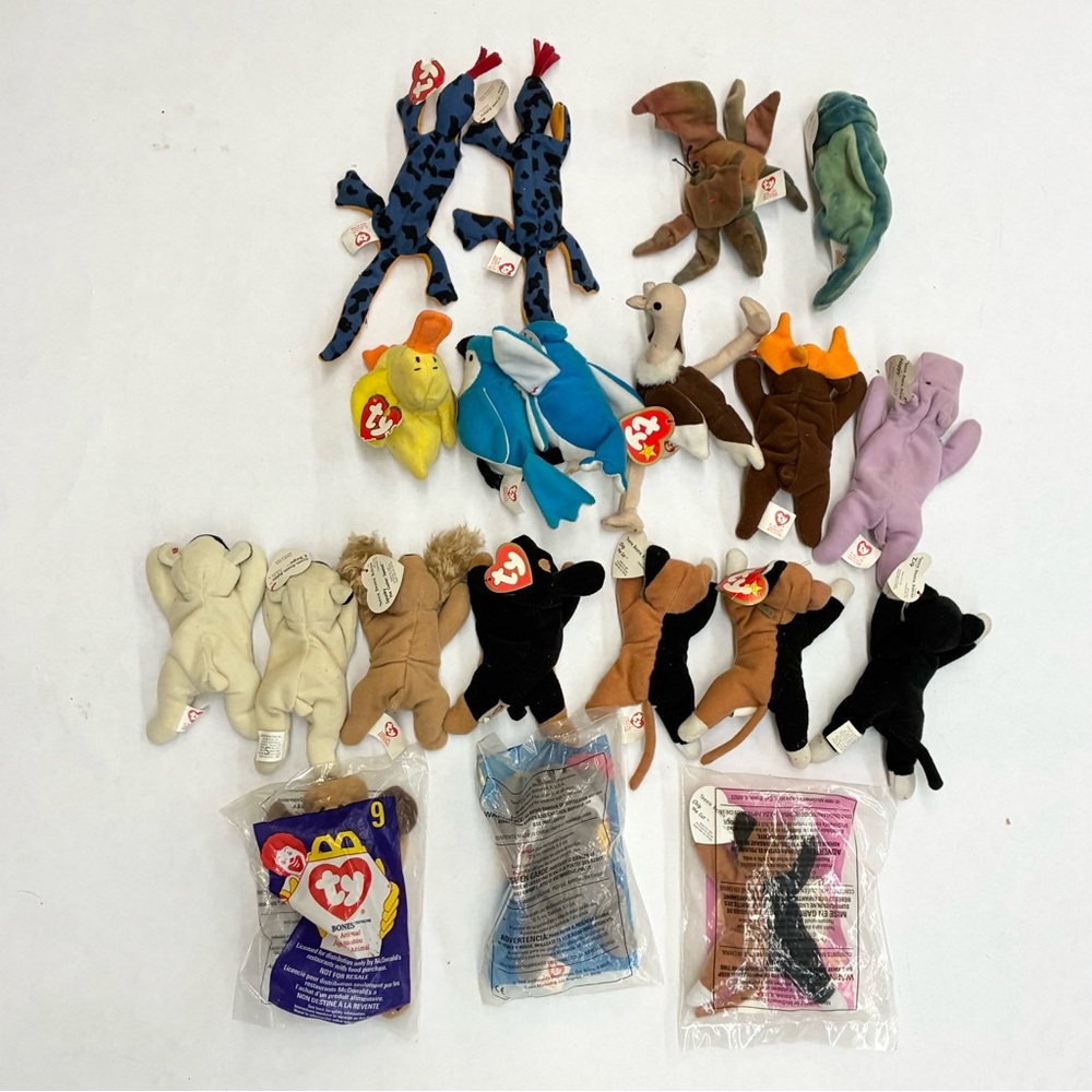 1993 Ty Teenie Beanie Babies Lot of 20 McDonald’s 1996, 1998 & 1999